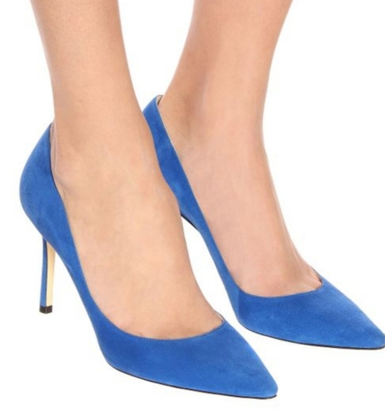 Jimmy Choo Romy 85 Electric Blue - Picture 9 of 10